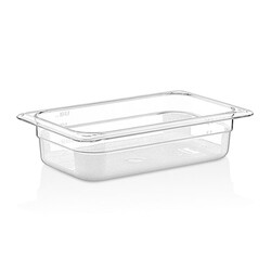 GastroPlast GN 1/4-65 mm Polycarbonate Gastronorm Bathtub 