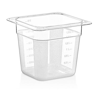 GastroPlast GN 1/6-150 mm Polikarbon Gastronorm Küvet - 1