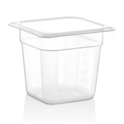 GastroPlast GN 1/6-150 mm Polipropilen Gastronorm Küvet - GastroPlast