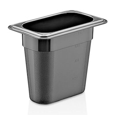 GastroPlast GN 1/9-150 mm Polikarbon Gastronorm Küvet, Siyah - 1