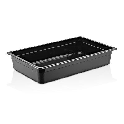 GastroPlast GN1/1-100 mm Polipropilen Gastronorm Küvet, Siyah - 1