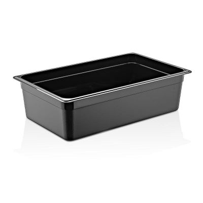GastroPlast GN1/1-150 мм Ванна полипропиленовая Gastronorm, черная - GastroPlast