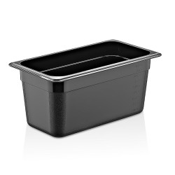 حوض الاستحمام GastroPlast GN1/3-150 مم بولي بروبيلين جاسترونورم، أسود - GastroPlast