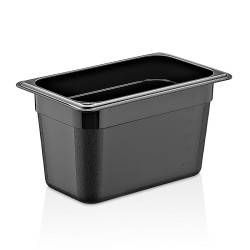 GastroPlast GN1/4-150 мм Ванна полипропиленовая Gastronorm, черная 