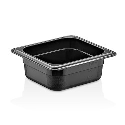 GastroPlast GN1/6-65 мм Ванна полипропиленовая Gastronorm, черная 