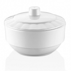 GastroPlast GP-JS12 وعاء سكر بغطاء من البولي كربونات، 12 سم - GastroPlast