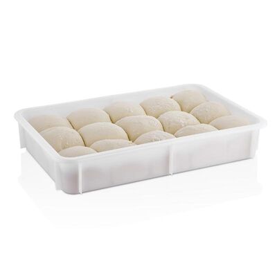 حوض عجينة البيتزا GastroPlast GPH-100 من البولي بروبلين، 400 × 600 × 100 مم - GastroPlast