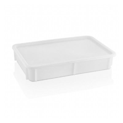 GastroPlast GPH-75/2 Polipropilen Pizza Hamur Teknesi, 300x400x75 mm, Beyaz - 1