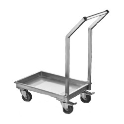 GastroPlast GPHTR-01 Тележка для транспортировки теста для пиццы с закрытым дном, 600x400 мм - GastroPlast