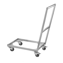 GastroPlast GPHTR-02 Тележка для транспортировки теста для пиццы с открытым дном, 600x400 мм - GastroPlast