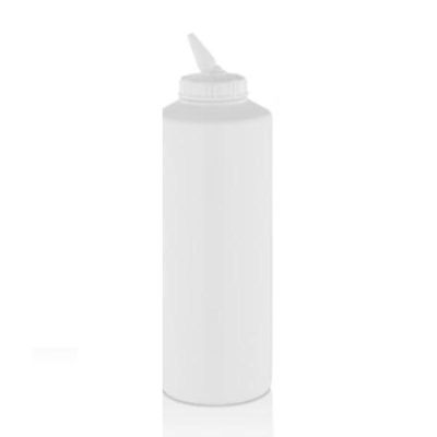 GastroPlast GPS-1000 Ayarlı Uçlu Fişek Sosluk, 1000 ml, Beyaz - 1