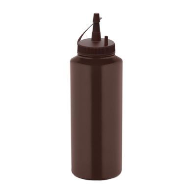 GastroPlast GPSC-500 Kapaklı Fişek Sosluk, 500 ml, Kahverengi - 1