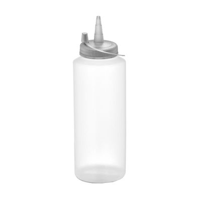 GastroPlast GPSC-500 Kapaklı Fişek Sosluk, 500 ml, Şeffaf - 1