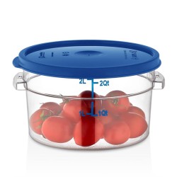 GastroPlast GRP-2 حاوية تخزين دائرية من البولي كربونات، 2.1 لتر - GastroPlast