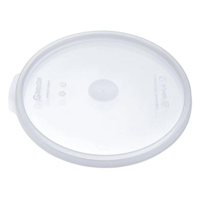 GastroPlast GRPL-12 Polipropilen Yuvarlak Saklama Kabı Kapağı, Şeffaf - 1
