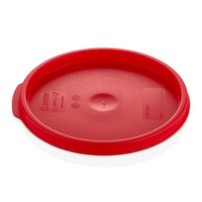 GastroPlast GRPL-2 Yuvarlak Saklama Kabı Kapağı, GRP-2/4 Uyumlu, Kırmızı - 1