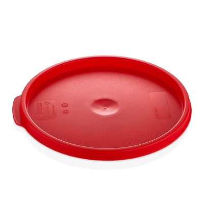 GastroPlast GRPL-6 Yuvarlak Saklama Kabı Kapağı, GRP-6/8 Uyumlu, Kırmızı - 1