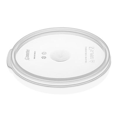 GastroPlast GRPL-6 Yuvarlak Saklama Kabı Kapağı, GRP-6/8 Uyumlu, Şeffaf - 1