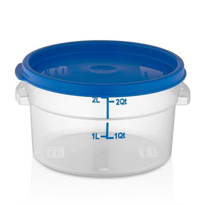 GastroPlast GRPP-2 Polipropilen Yuvarlak Saklama Kabı, 2.1 L - 1