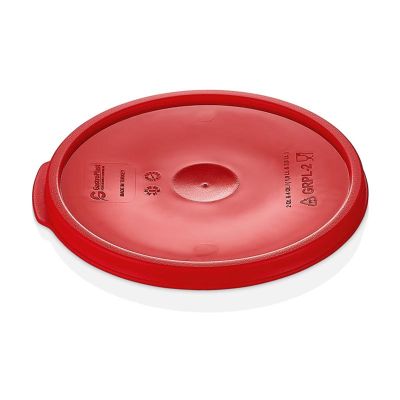 GastroPlast GRPPL-1 Yuvarlak Saklama Kabı Kapağı, GRPP-1 Uyumlu, Kırmızı - 1