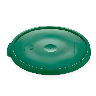 GastroPlast GRPPL-12 Polipropilen Yuvarlak Saklama Kabı Kapağı, Yeşil - 1