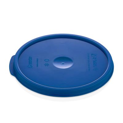 GastroPlast GRPPL-2 Yuvarlak Saklama Kabı Kapağı, GRPP-2/4 Uyumlu, Mavi - 1