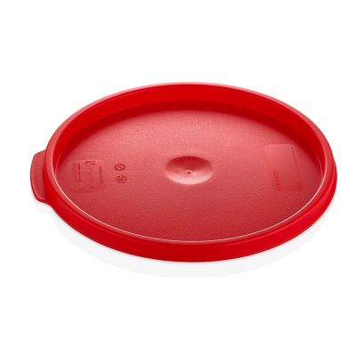 GastroPlast GRPPL-6 Yuvarlak Saklama Kabı Kapağı, GRPP-6/8 Uyumlu, Kırmızı - 1