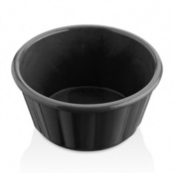 GastroPlast GS-08 Round Sauce Holder Jam Holder, 150 ml, Black - GastroPlast