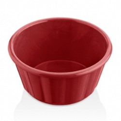 GastroPlast GS-08 Round Sauce Holder Jam Holder, 150 ml, Red - GastroPlast