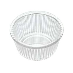 GastroPlast GS-12 Round Sauce Holder Jam Holder, 120 ml, Clear - GastroPlast