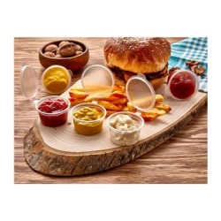 GastroPlast GSD-120 Polypropylene Disposable Sauce Pot, 120 cc, 500 Pieces - 2