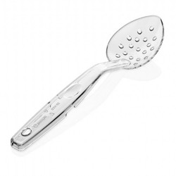 GastroPlast GSK-02 Polycarbonate Perforated Service Spoon, Clear - GastroPlast