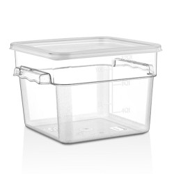 GastroPlast GSP-12 حاوية تخزين مربعة من البولي كربونات، 11.4 لتر - GastroPlast