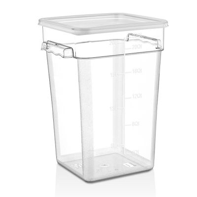 GastroPlast GSP-22 Polikarbon Kare Saklama Kabı, 20.8 L - 1