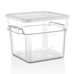 GastroPlast GSP-8 حاوية تخزين مربعة من البولي كربونات، 7.6 لتر - GastroPlast