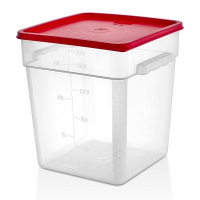 GastroPlast GSPP-18 Polipropilen Kare Saklama Kabı, 17.2 L - 1