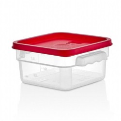 GastroPlast GSPP-2 Polypropylene Square Storage Container, 1.9 L - GastroPlast