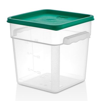GastroPlast GSPP-8 Polipropilen Kare Saklama Kabı, 7.6 L - 1