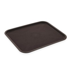 GastroPlast GTPP-2635 Polypropylene Service Tray, 26x35 cm, Brown - GastroPlast