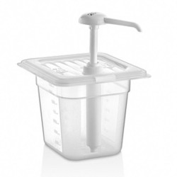 GastroPlast Пластиковый диспенсер для майонеза, 2 л, прозрачный - GastroPlast