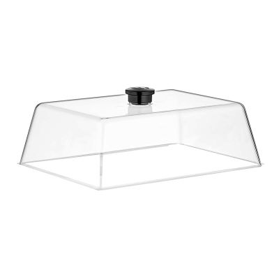 GastroPlast Polikarbon Fanus, 20x26 cm, Siyah Kulplu - 1