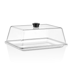 GastroPlast Polikarbon Fanus Tepsisi, 20x26 cm, Şeffaf - GastroPlast (1)