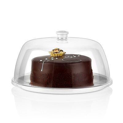 GastroPlast Polikarbon Yuvarlak Fanus Tepsisi, 30 cm, Beyaz - GastroPlast