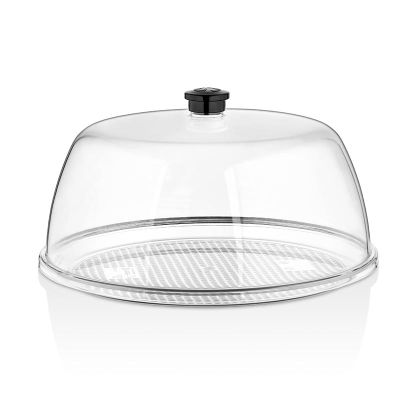 GastroPlast Polikarbonat Yuvarlak Fanus Tepsisi, 30 cm, Şeffaf - 2