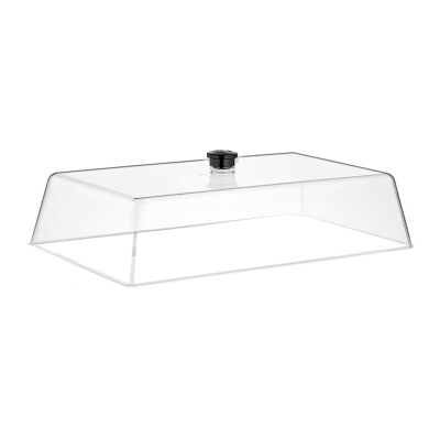 GastroPlast Polycarbonate Fan, 415x265 mm, Black Handle - GastroPlast