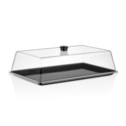 GastroPlast Polycarbonate Fan Tray, 415x265 mm, Black - GastroPlast (1)