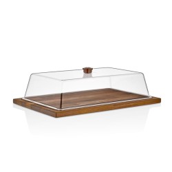 GastroPlast Wooden Fan Tray, 46x36 cm, Brown - GastroPlast (1)