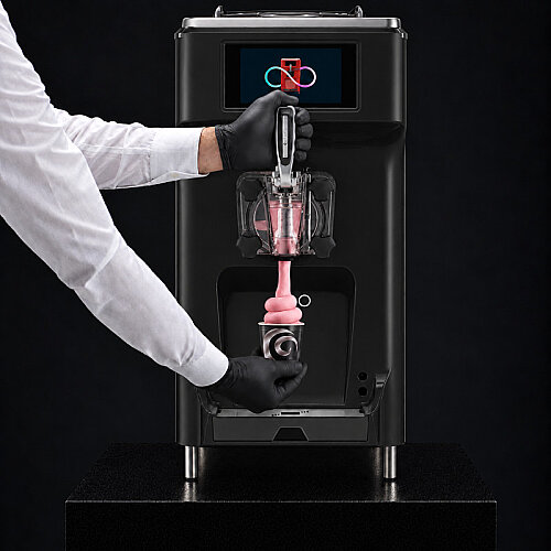Gelmatic Giotto 12 Soft Dondurma Makinesi, Siyah - Gelmatic (1)