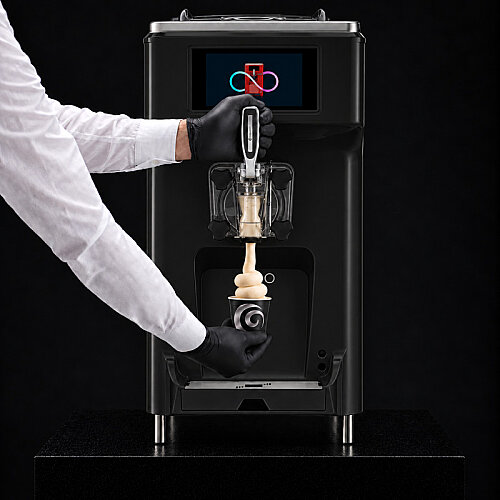 Gelmatic Giotto 12 Soft Dondurma Makinesi, Siyah - 3