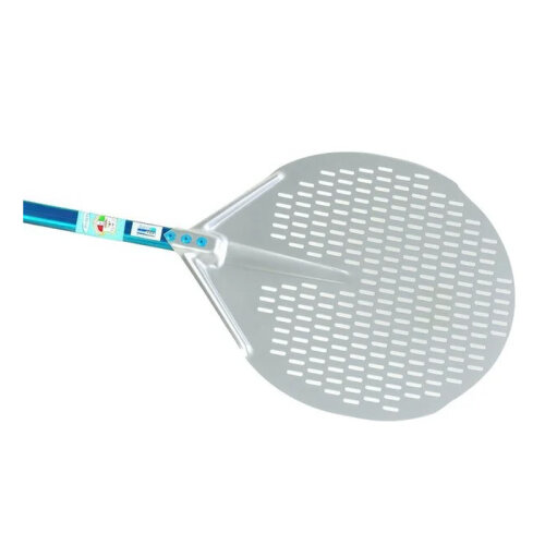 Gi-Metal A-32F/120 Alüminyum Delikli Pizza Küreği, 33 cm - Gi-Metal